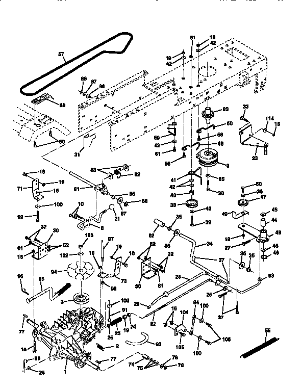 Craftsman 917256610 drive diagram