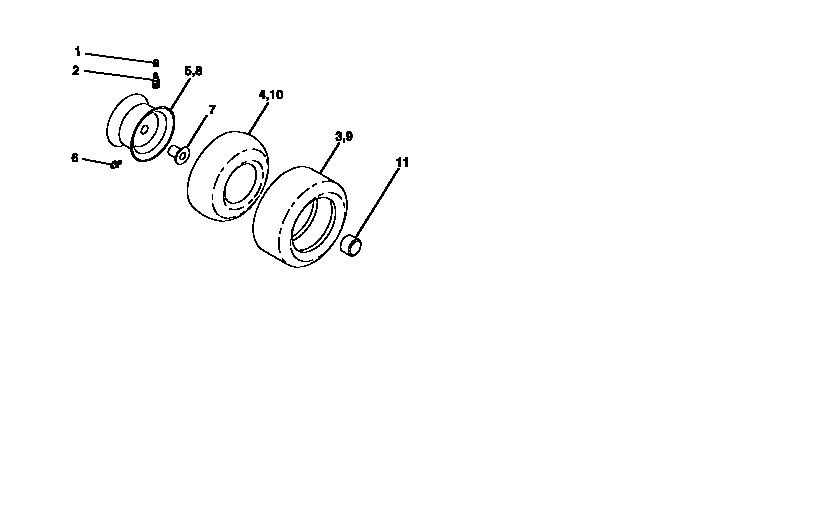 Craftsman 917256610 wheel assembly diagram