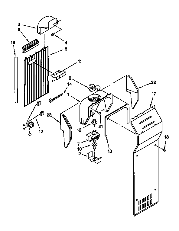 Kenmore 1069552911 air flow diagram