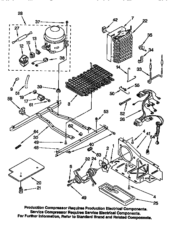 Kenmore 1069552911 unit diagram