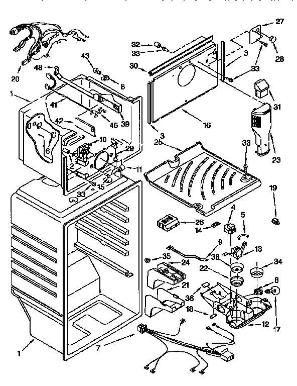 Kenmore 1069751783 liner diagram
