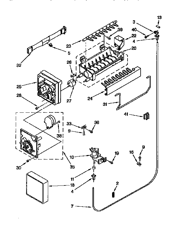 Kenmore 1069751783 icemaker diagram