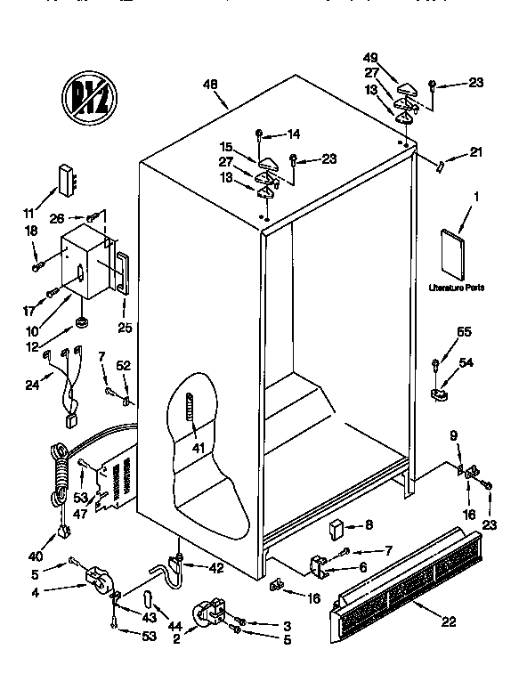 Kenmore 1069502820 cabinet diagram