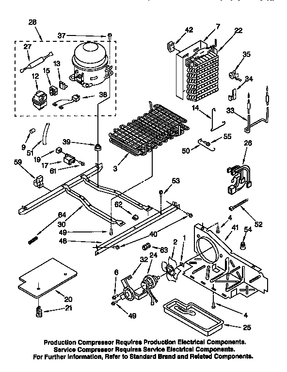 Kenmore 1069502820 unit diagram
