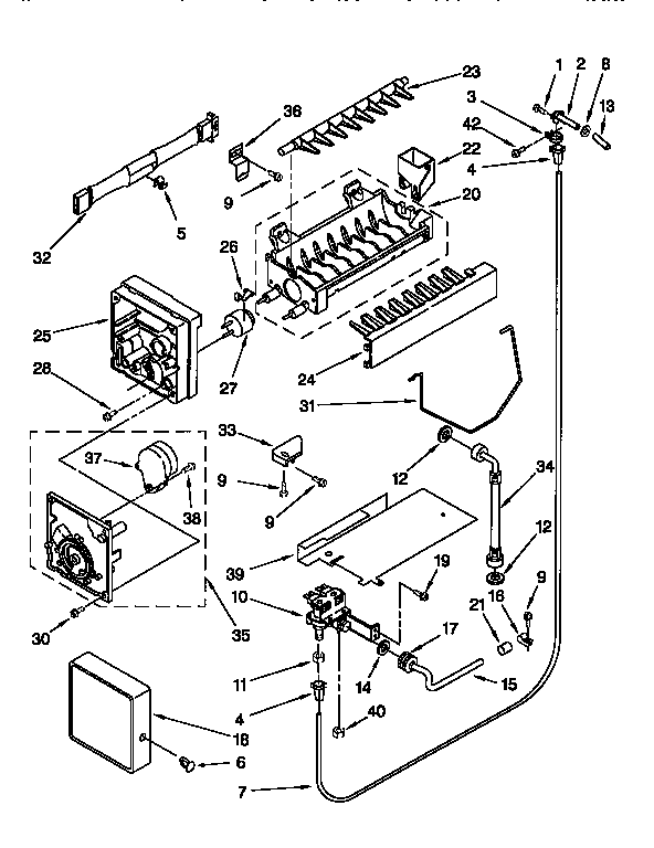 Kenmore 1069502820 icemaker diagram