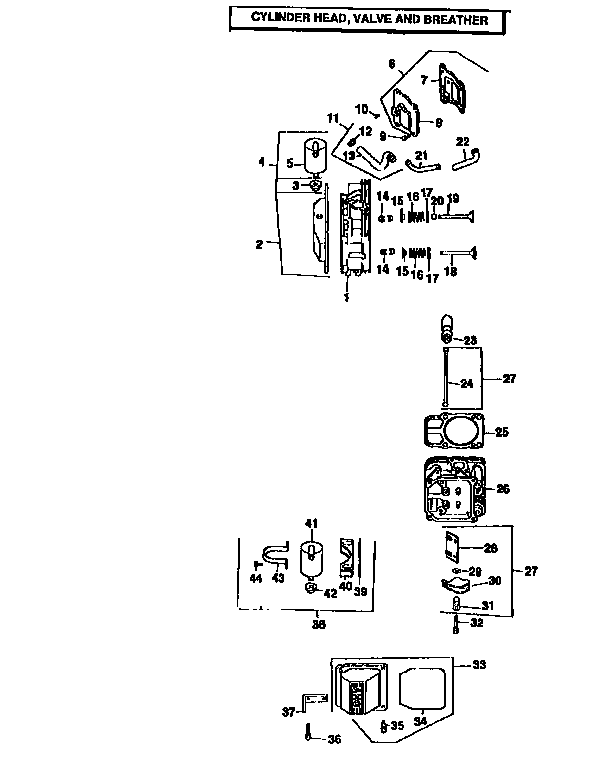 Craftsman 917251520 engine cv20s-65530 (71/501) diagram