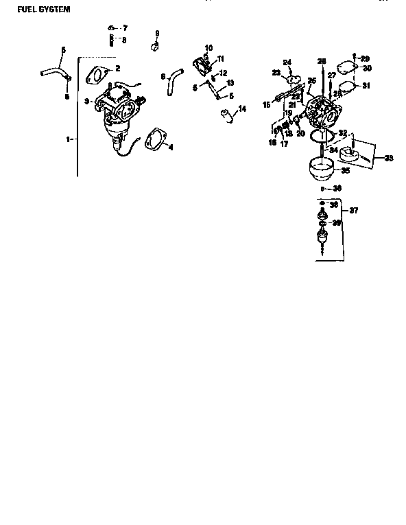 Craftsman 917251520 engine cv20s-65530 (71/501) diagram
