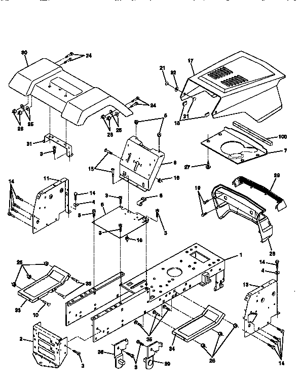 Craftsman 917256410 chassis and enclosures diagram