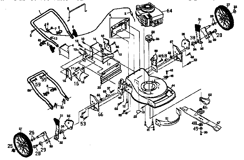Craftsman 917376871 main frame diagram