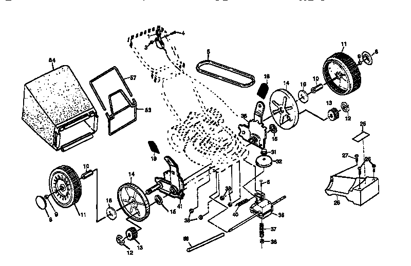Craftsman 917376871 drive assembly diagram