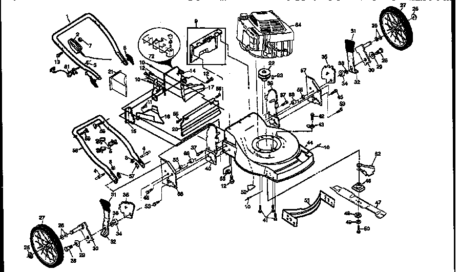Craftsman 917376360 main frame diagram