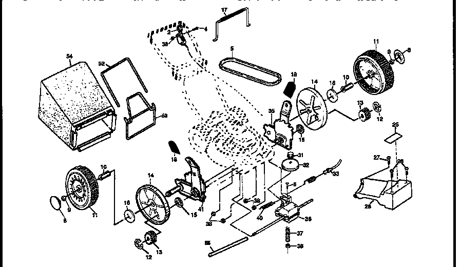 Craftsman 917376360 drive assembly diagram