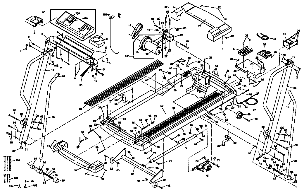 Proform PFTL57550 unit parts diagram