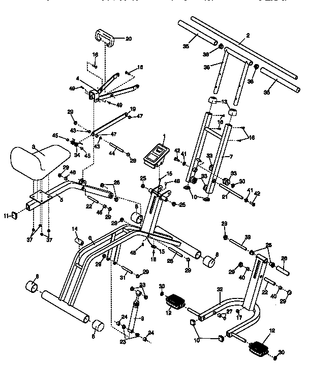 Proform WLCR97550 unit parts diagram