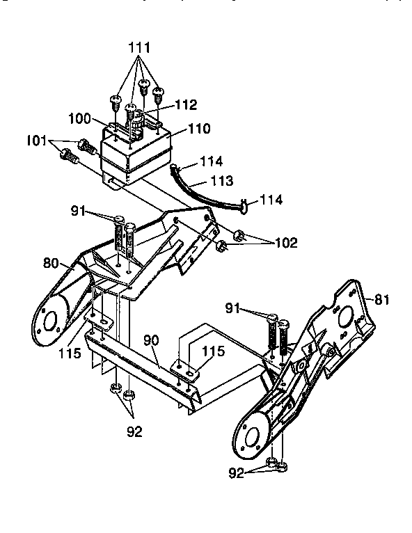 Craftsman 88414 frame components diagram