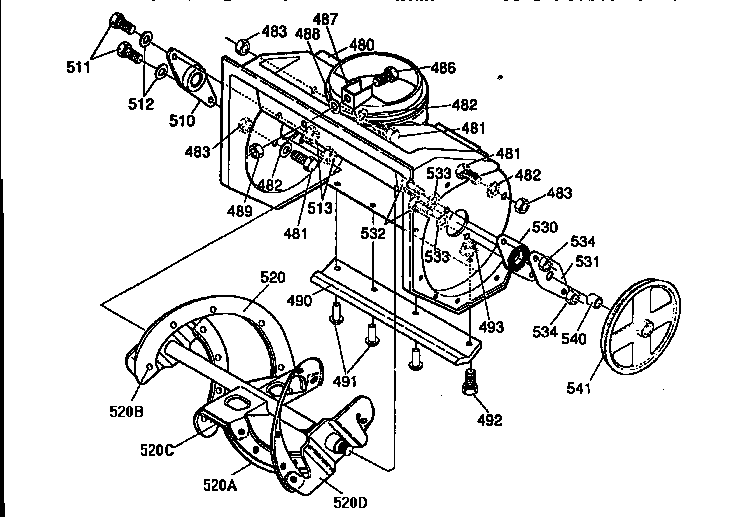 Craftsman 88414 auger housing diagram