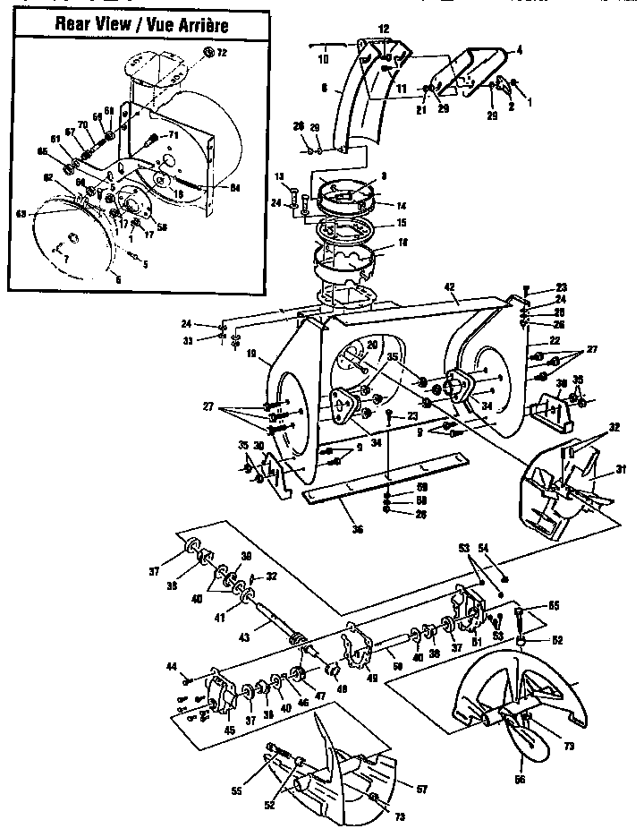Signature F2484-010 auger housing assembly diagram