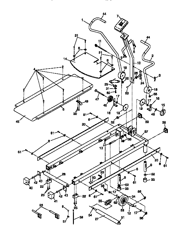 Weslo WLTL13051 unit parts diagram