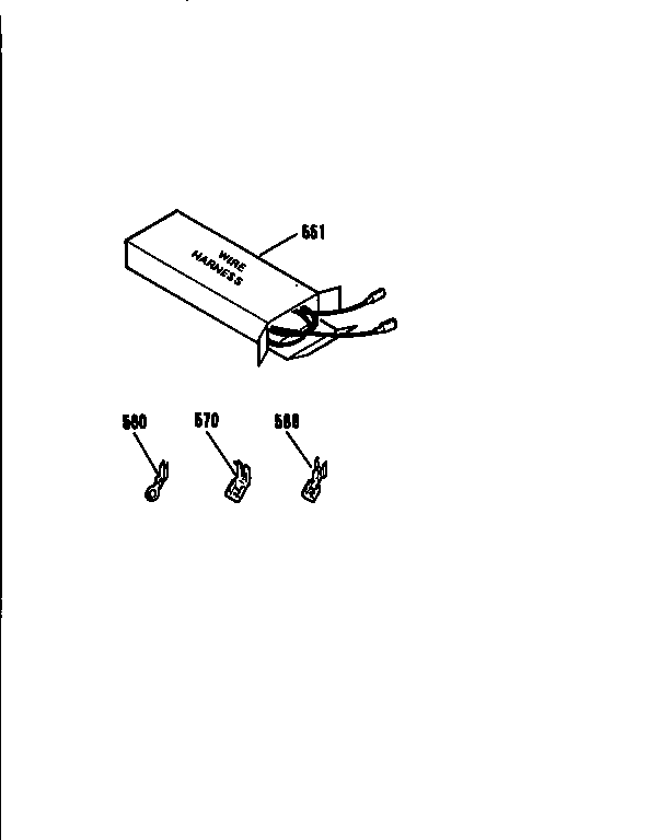 Kenmore 9119324190 wire harness and components diagram