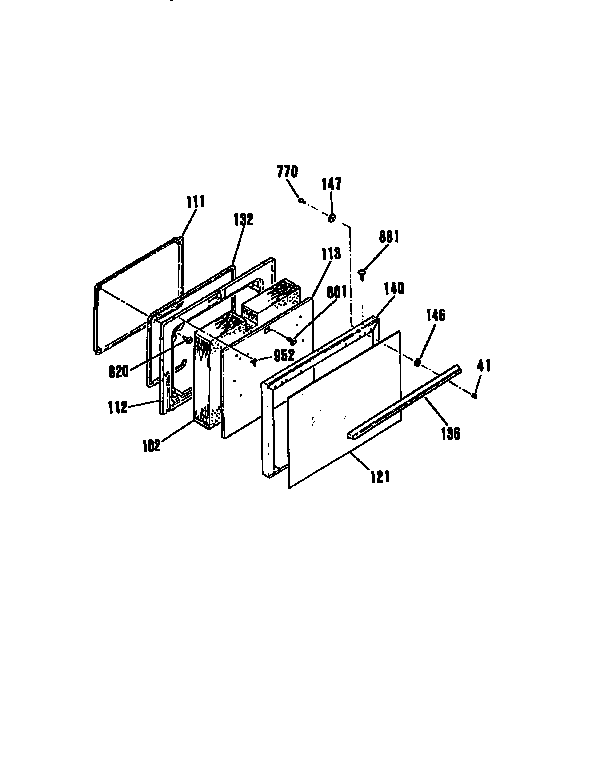Kenmore 9119324190 door diagram