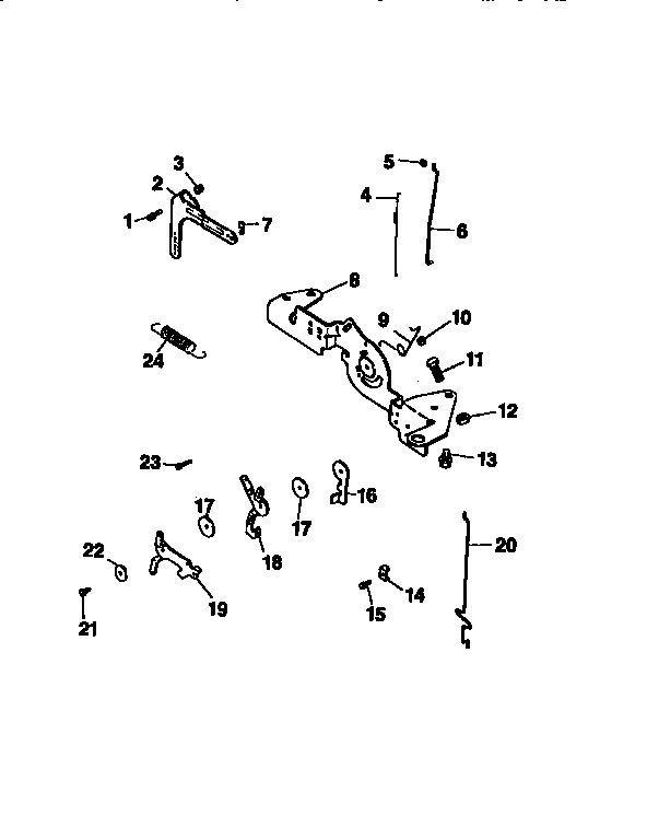 Craftsman 917251642 engine controls (71/501) diagram