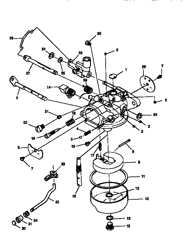 Craftsman 225581508 carburetor diagram