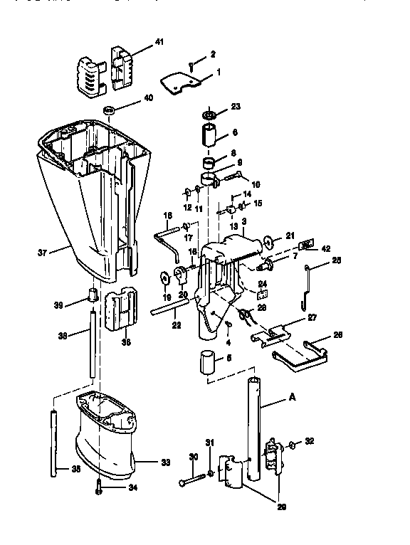 Craftsman 225581508 swivel bracket&driveshaft diagram
