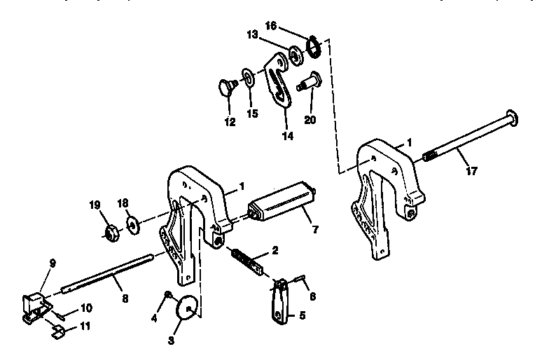 Craftsman 225581508 clamp brackets diagram