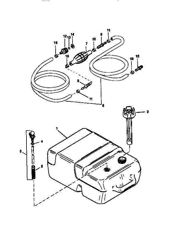 Craftsman 225581508 fuel tank and line diagram