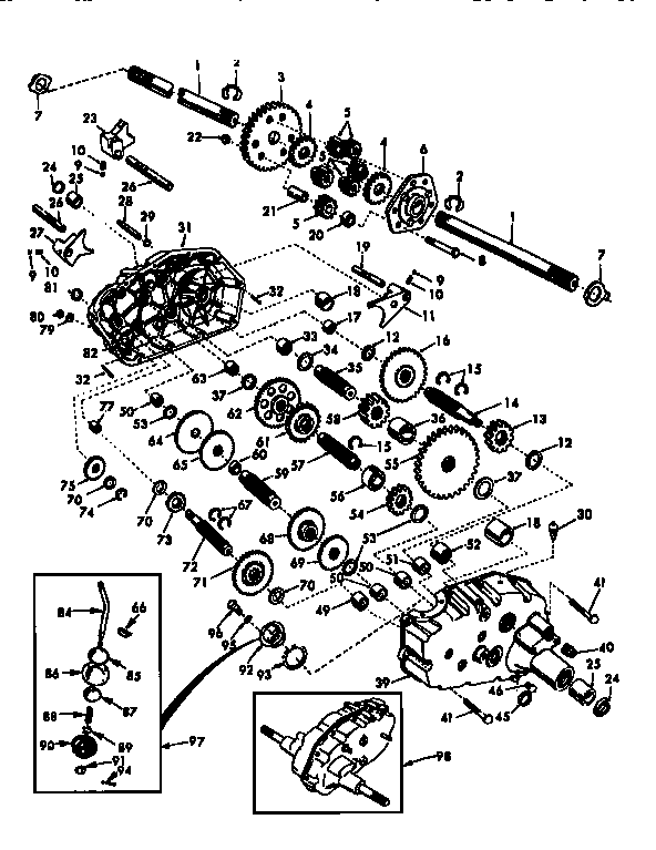 Craftsman 917250262 transaxle diagram