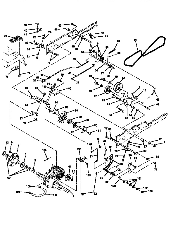 Craftsman 917251521 ground drive diagram
