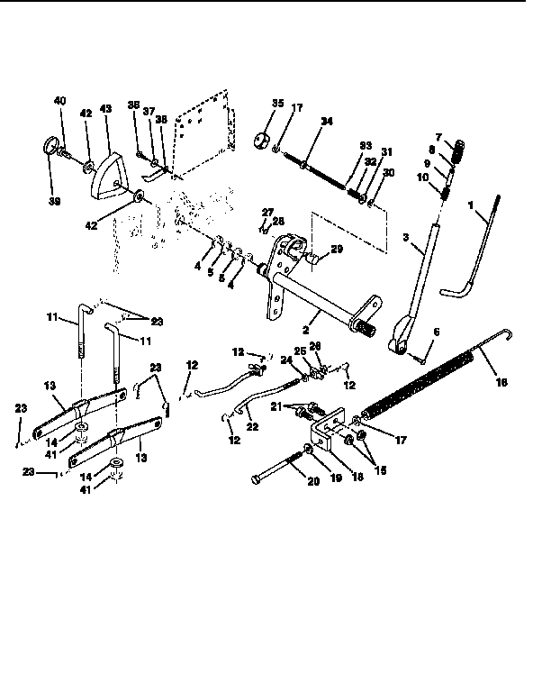 Craftsman 917251521 lift assembly diagram