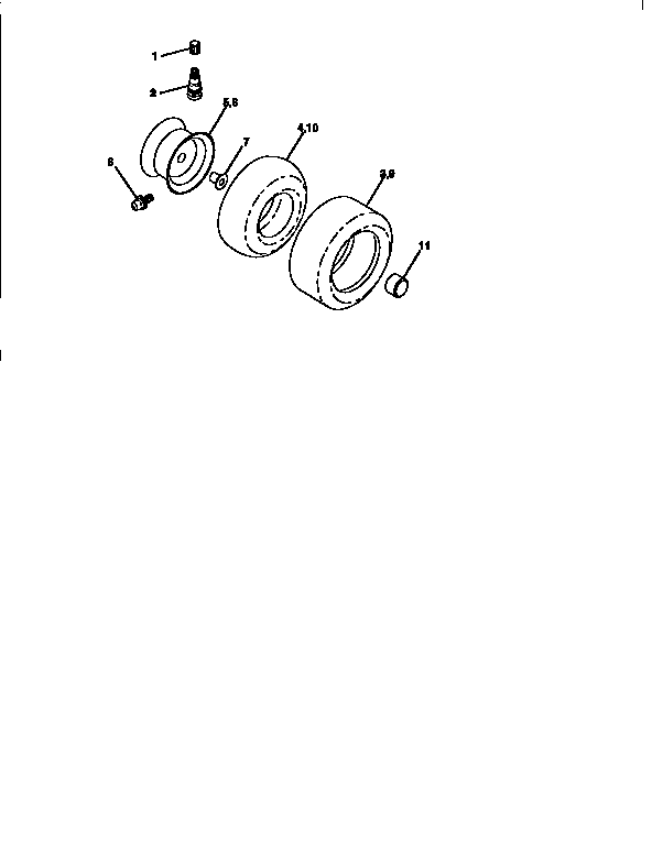 Craftsman 917251521 wheels and tires diagram