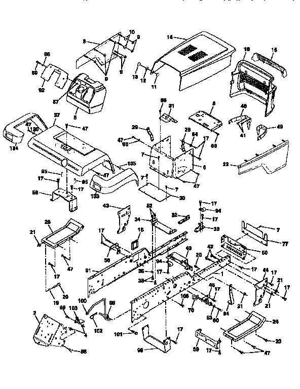 Craftsman 917251571 chassis and enclosures diagram