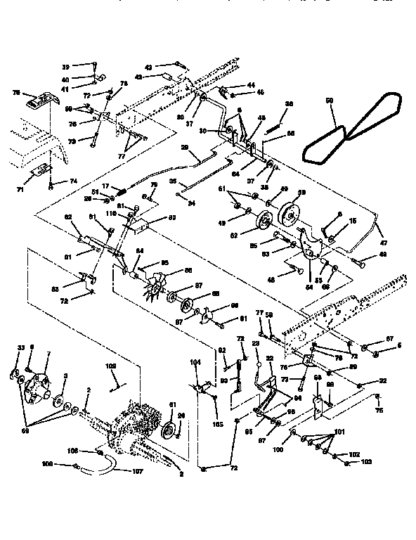 Craftsman 917251571 ground drive diagram