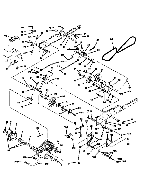 Craftsman 917251660 ground drive diagram
