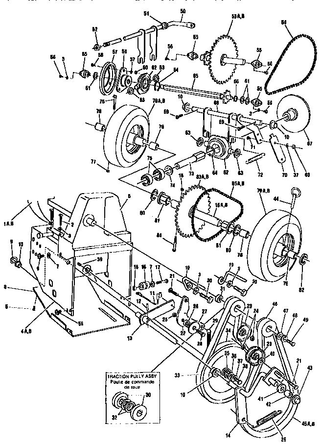 Craftsman 88426 motor mount assembly diagram