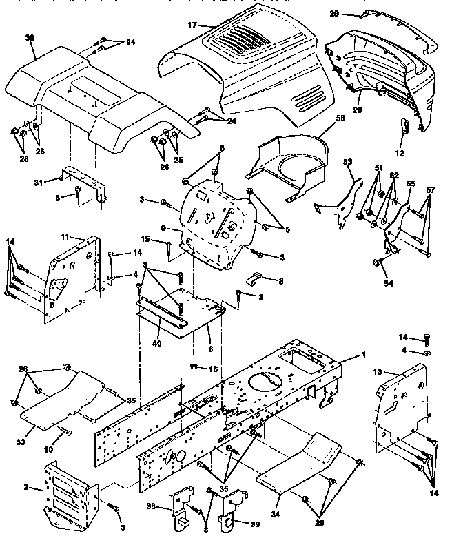 Craftsman 917256542 chassis and enclosures diagram
