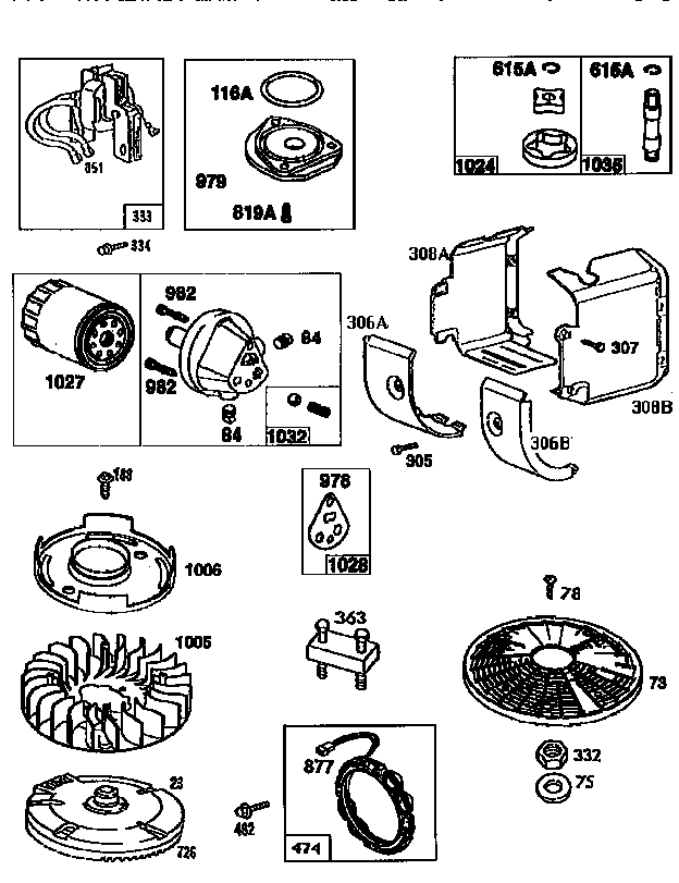 Craftsman 917251472 engine 460777-1297-01 (71,500) diagram