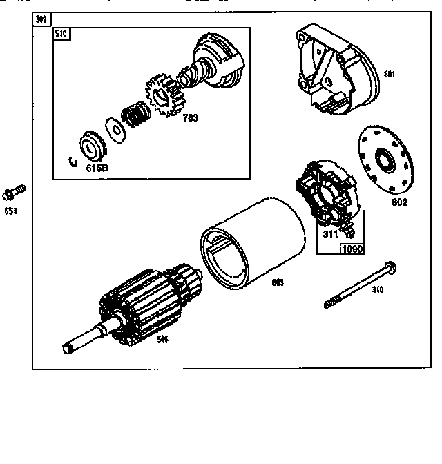 Craftsman 917251472 engine 460777-1297-01 (71,500) diagram