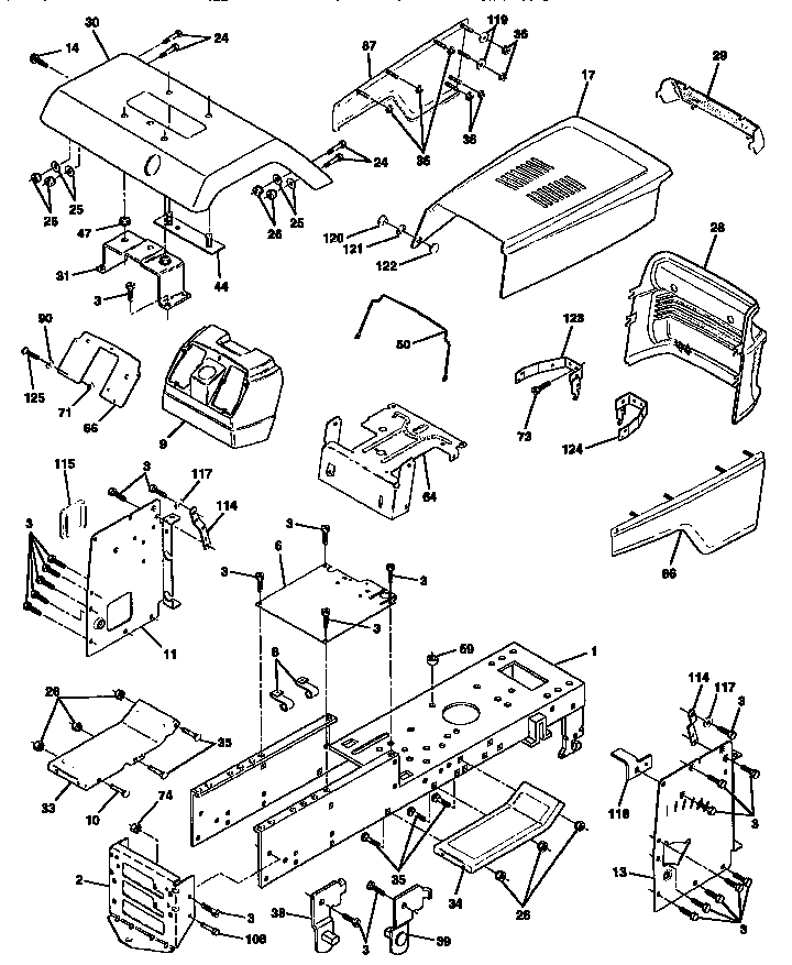 Craftsman 917251470 chassis diagram