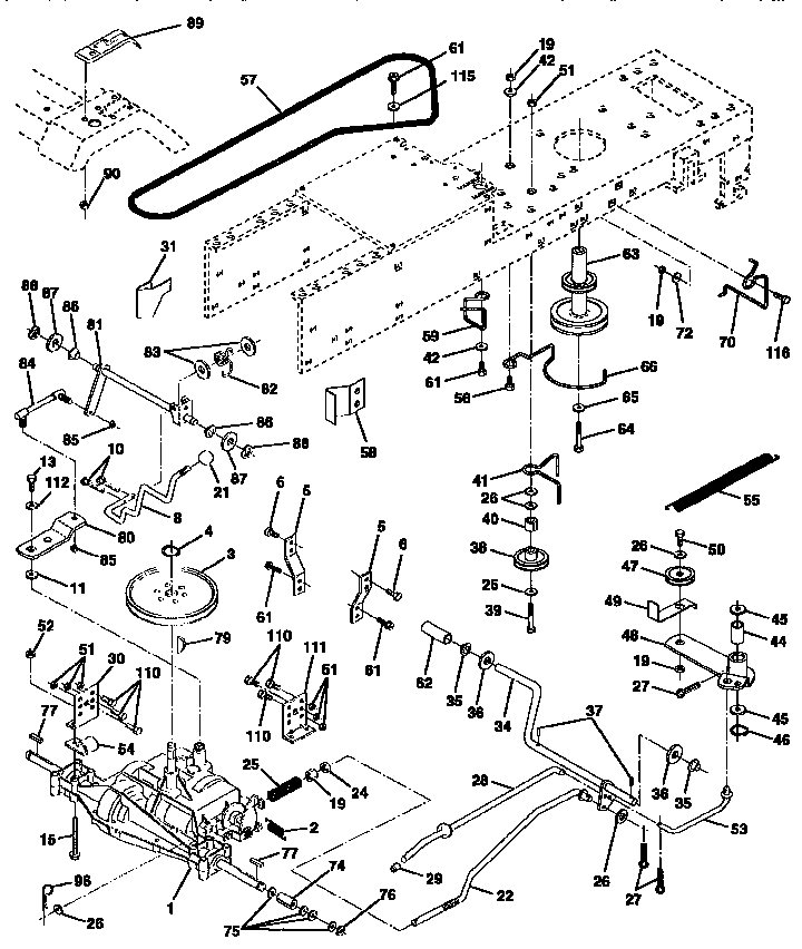 Craftsman 917251470 drive diagram