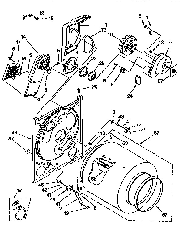 Kenmore 11086405160 bulkhead diagram