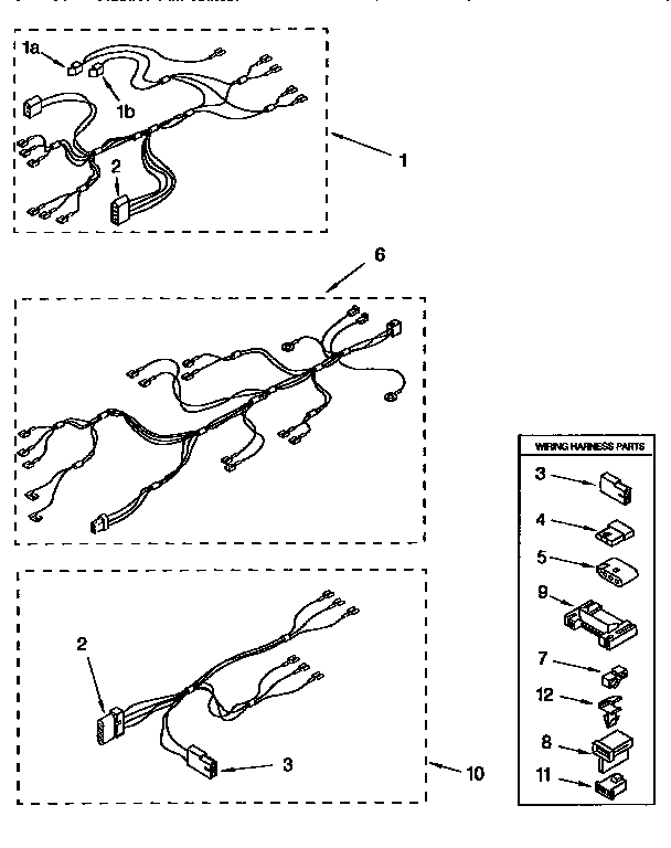 Kenmore 11087405160 wiring harness diagram