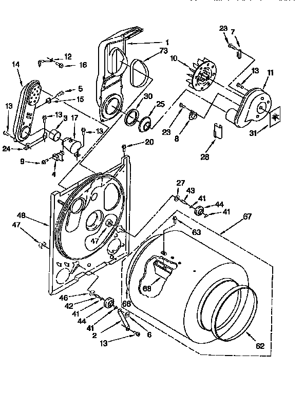 Kenmore 11087407860 bulkhead diagram