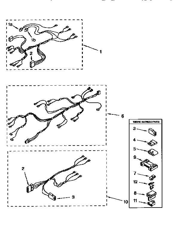 Kenmore 11087407860 wiring harness diagram