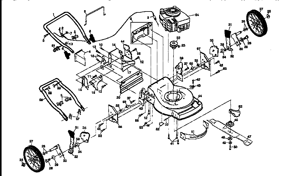 Craftsman 917376870 main frame diagram