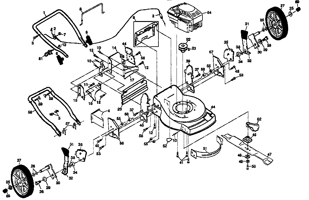 Craftsman 917376272 main frame diagram