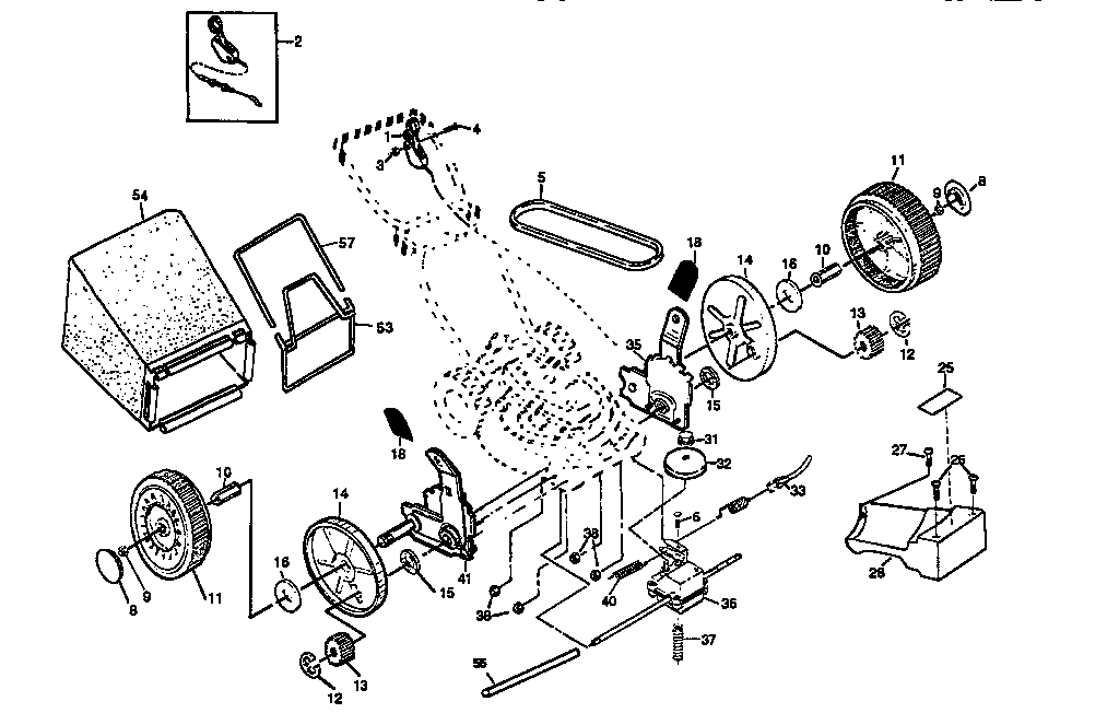 Craftsman 917376272 drive assembly diagram