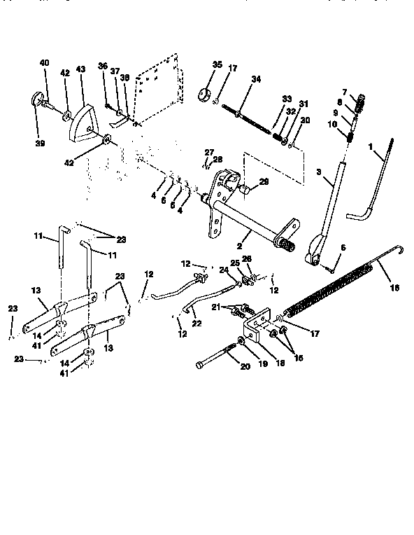 Craftsman 917251570 lift assembly diagram